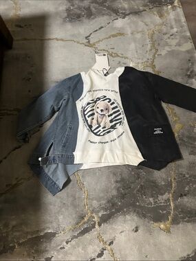 Part Jean part faux leather